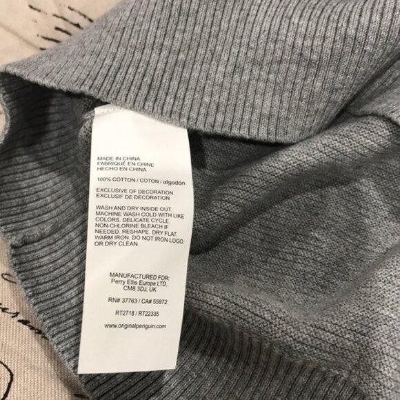 Original Penguin Ribbed Crew Neck Sweater - Picture 5 of 5